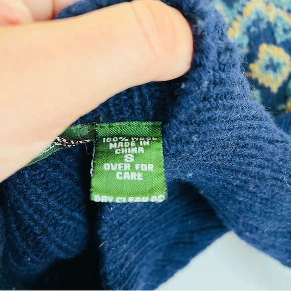 Outback Red Vintage Wool Knit Nordic Sweater Size S - Picture 7 of 12